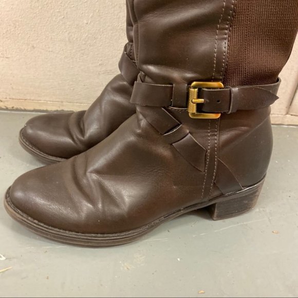 Franco Sarto boot knee high Stretch back for wider calf/ jeans - Picture 2 of 7